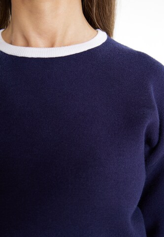 usha BLACK LABEL Pullover 'Nowles' in Blau