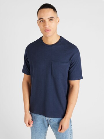 T-Shirt 'SAUL' SELECTED HOMME en bleu : devant