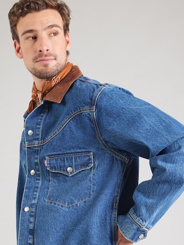 LEVI'S ® Overgangsjakke 'Western Shorthorn Trucker Jacket' i blå