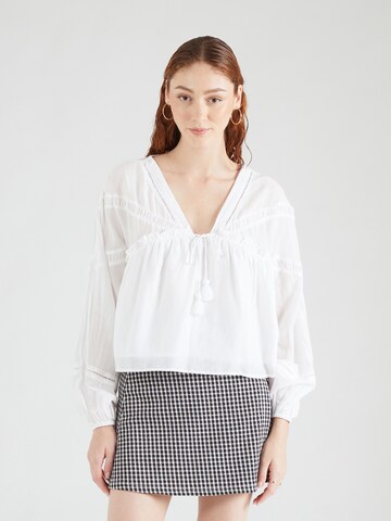 Gina Tricot Блузка 'Boho' в Белый: спереди