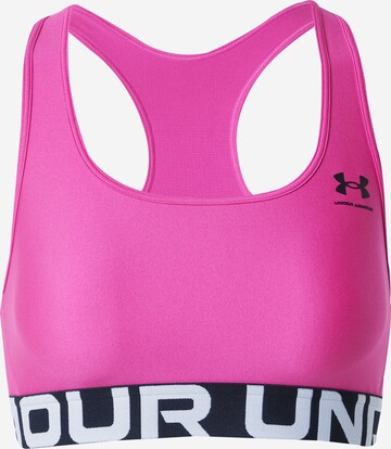 UNDER ARMOUR Bustier Sport bh 'Authentics' in Roze: voorkant