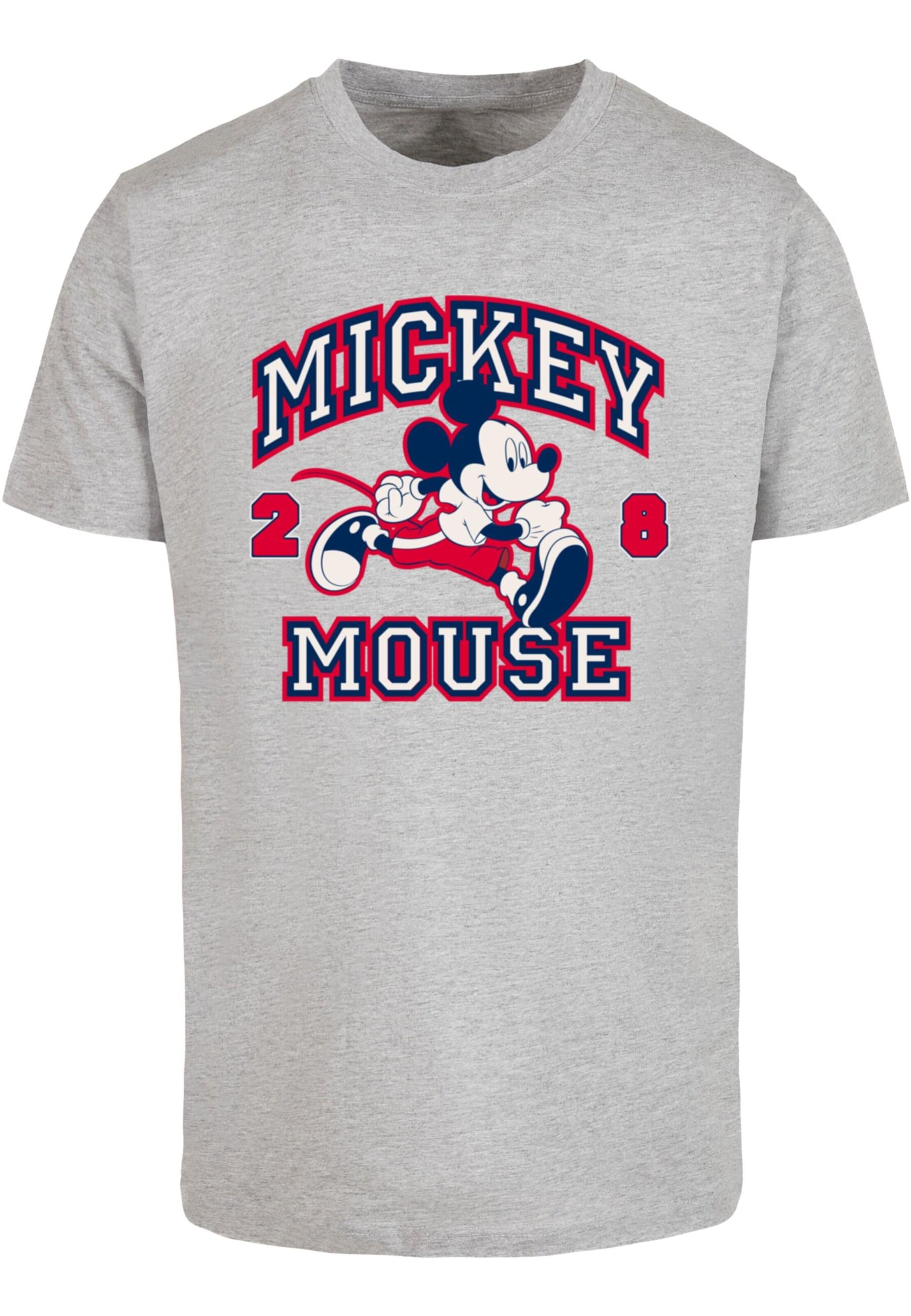 Merchcode T-Shirt 'Mickey Mouse 28' in Grau: Vorderseite