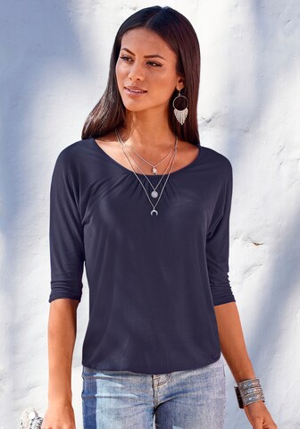 LASCANA Shirt in Blue: front