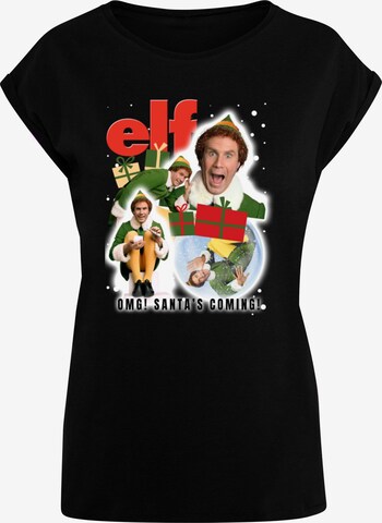 ABSOLUTE CULT T-Shirt 'Elf - Collage' in Schwarz: predná strana