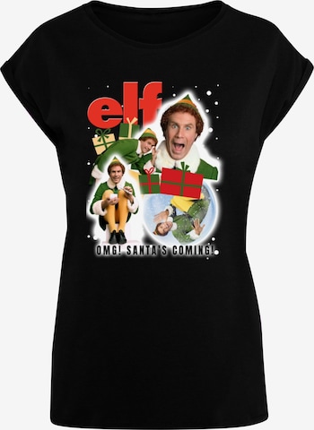 T-shirt 'Elf - Collage' ABSOLUTE CULT en noir : devant