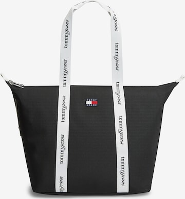 Shopper 'Essential' di Tommy Jeans in nero: frontale