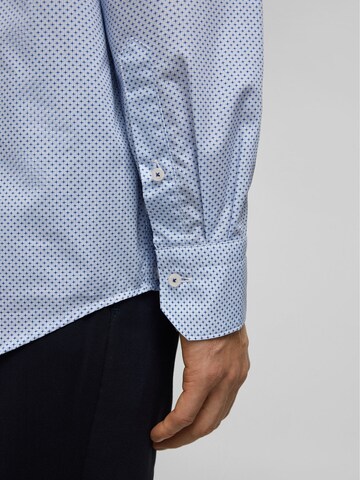 HECHTER PARIS Regular fit Button Up Shirt in Blue