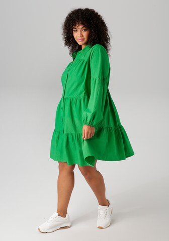 Aniston Shirt Dress in Green