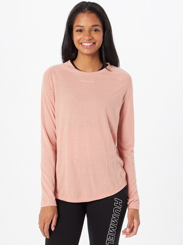 T-shirt fonctionnel Hummel en rose : devant