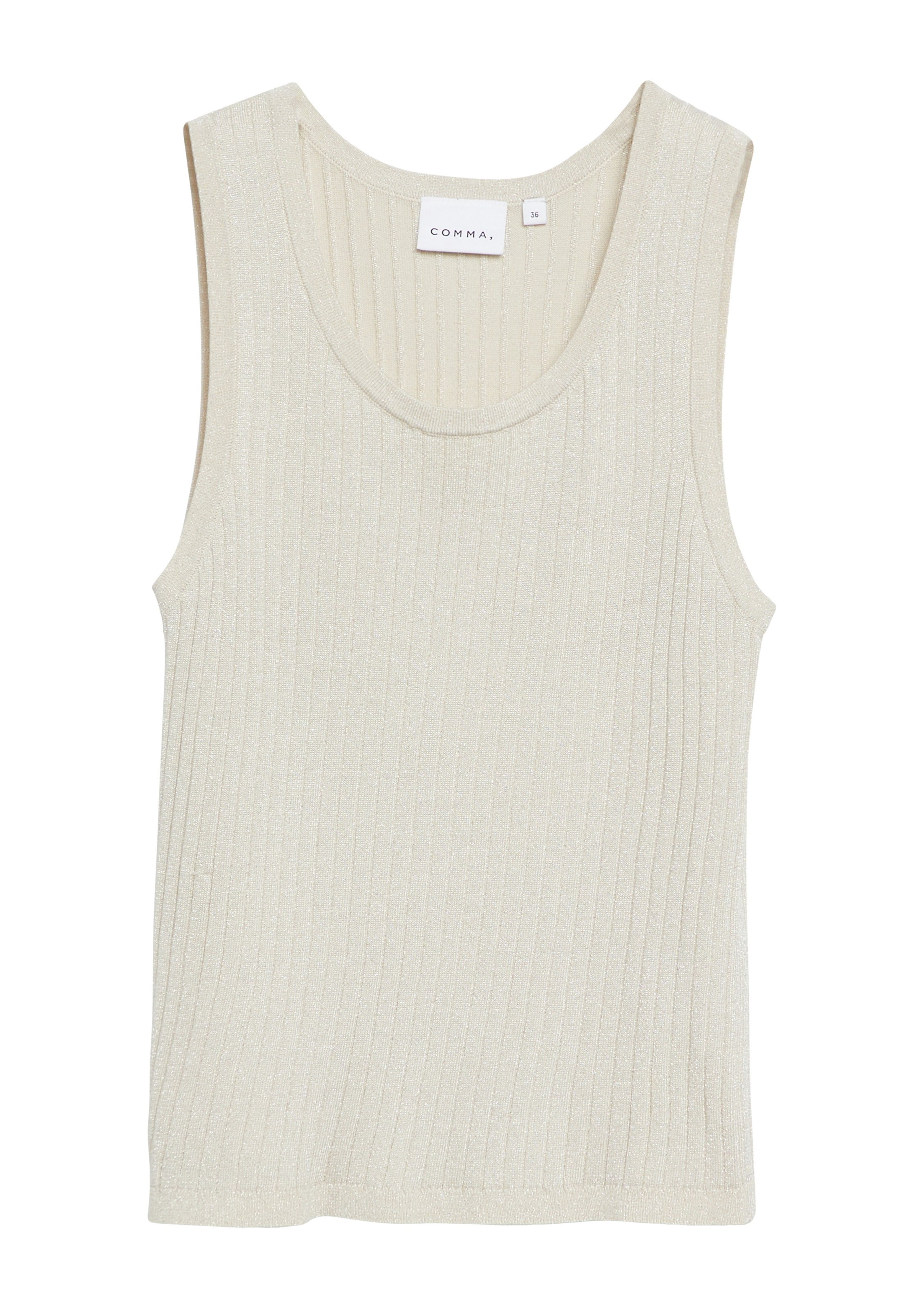 COMMA Shirt in Beige: front