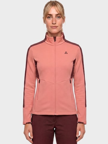 Schöffel Functionele fleece jas 'Immerso' in Roze: voorkant