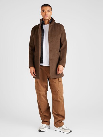 Bruun & Stengade Between-Seasons Coat 'Ontario' in Brown