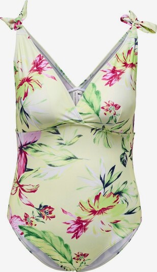 ONLY Carmakoma Swimsuit in Pastel green / Dark green / Pitaya / Red, Item view