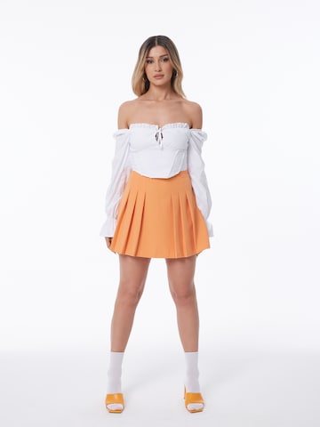 ABOUT YOU x Alina Eremia Skirt 'Nala' in Orange