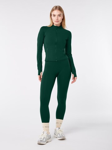 YO-GAYA Athletic Jacket in Green: front