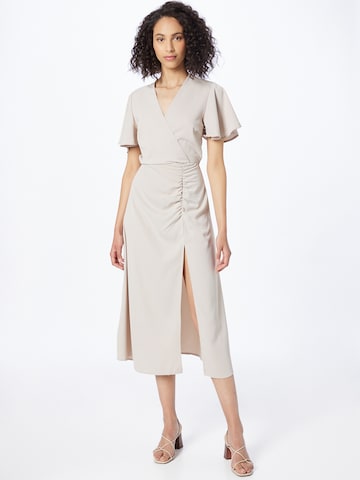 AX Paris Dress in Beige: front