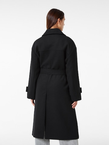 Bershka Between-seasons coat in Black