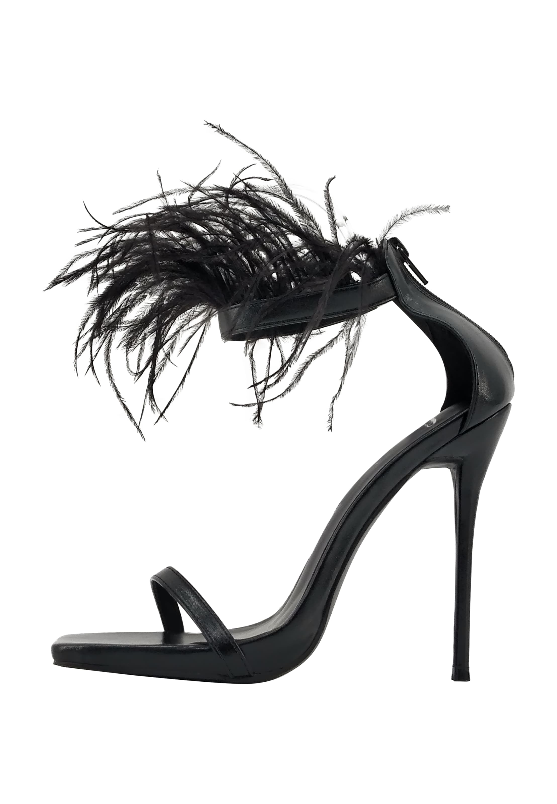 faina Sandali s paščki 'Minya' | črna barva: sprednja stran