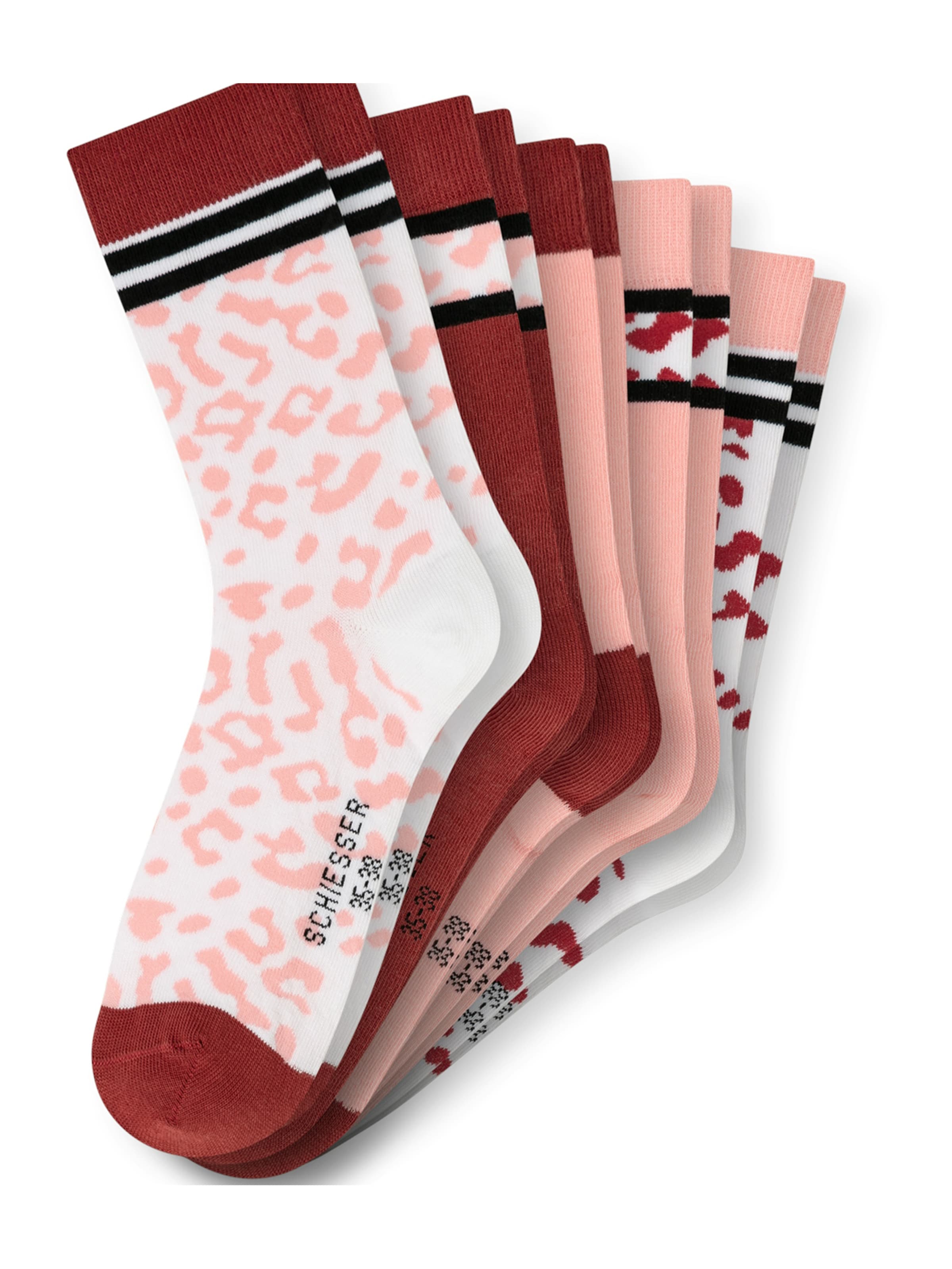 SCHIESSER Sokker ' "Love" ' i blandingsfarvet: forside