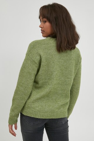 PULZ Jeans Strickpullover 'PZIRIS' in Grün