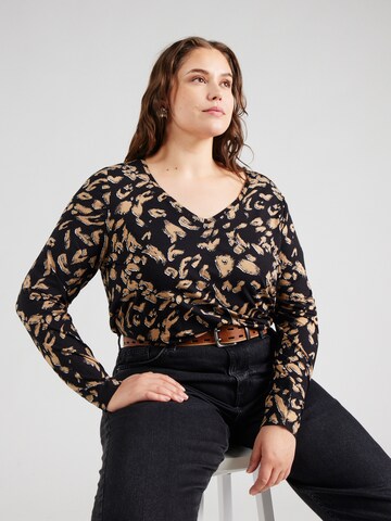 T-shirt ONLY Carmakoma en noir : devant