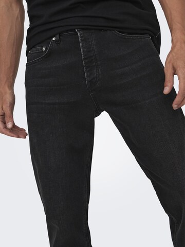 Only & Sons Regular Jeans 'Avi' in Schwarz