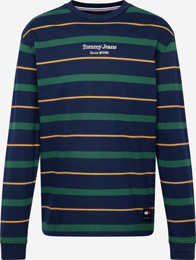 Tommy Jeans Tričko - námornícka modrá / žltá / jedľová, Produkt