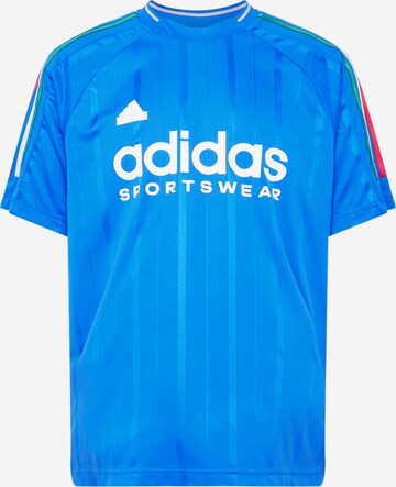 ADIDAS SPORTSWEAR - Camisa funcionais 'TIRO NTPK' em azul: frente
