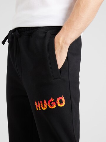 HUGO Tapered Pants 'Drada' in Black