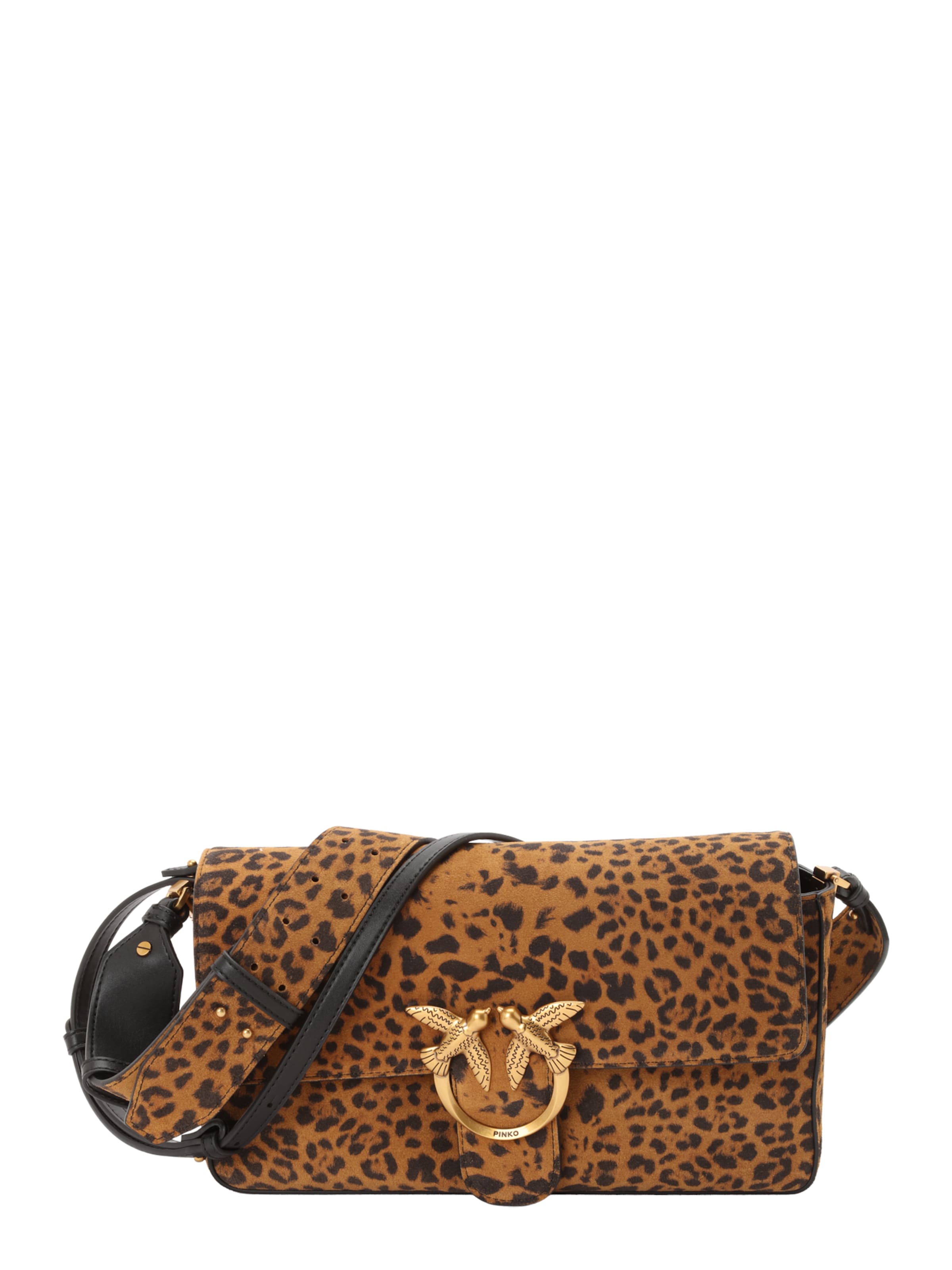 Borsa a tracolla 'Slouchy' PINKO di colore marrone / nero, Visualizzazione prodotti