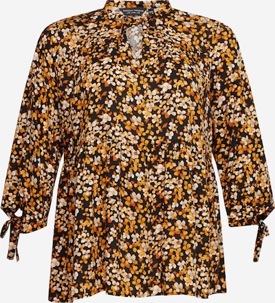 Dorothy Perkins Curve Bluse in beige / safran / dunkelgelb / schwarz / weiß, Produktansicht