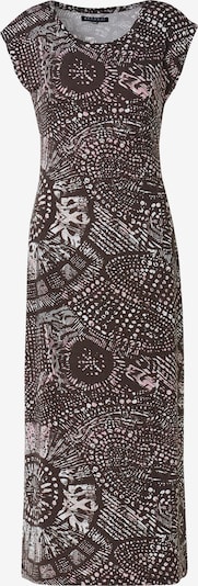 KOROSHI Kleid in dunkelbraun / hellgrau / rosa, Produktansicht