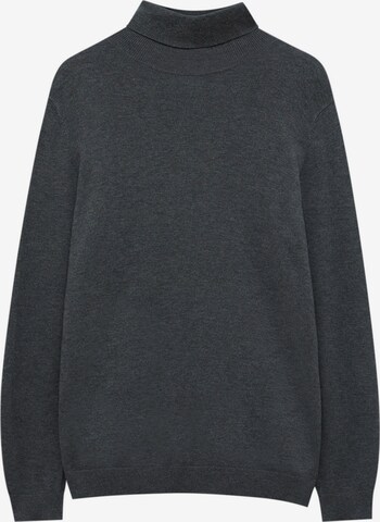 Pull-over Pull&Bear en gris : devant