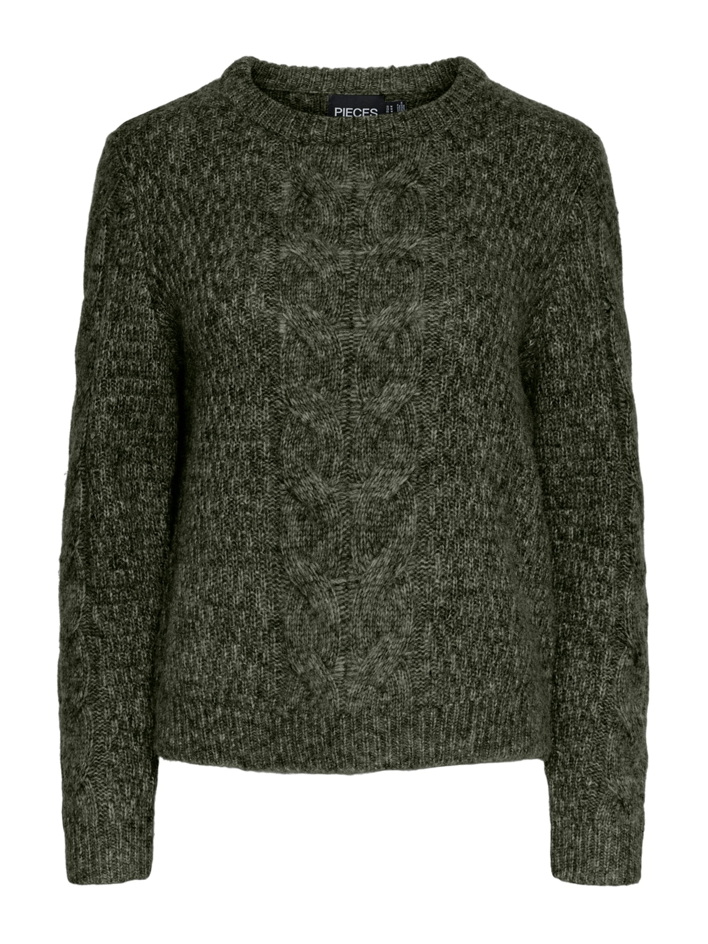 Pullover 'PCNina' di PIECES in verde: frontale