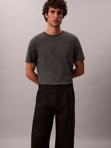 Calvin Klein Loosefit Παντελόνι πλισέ σε μαύρο