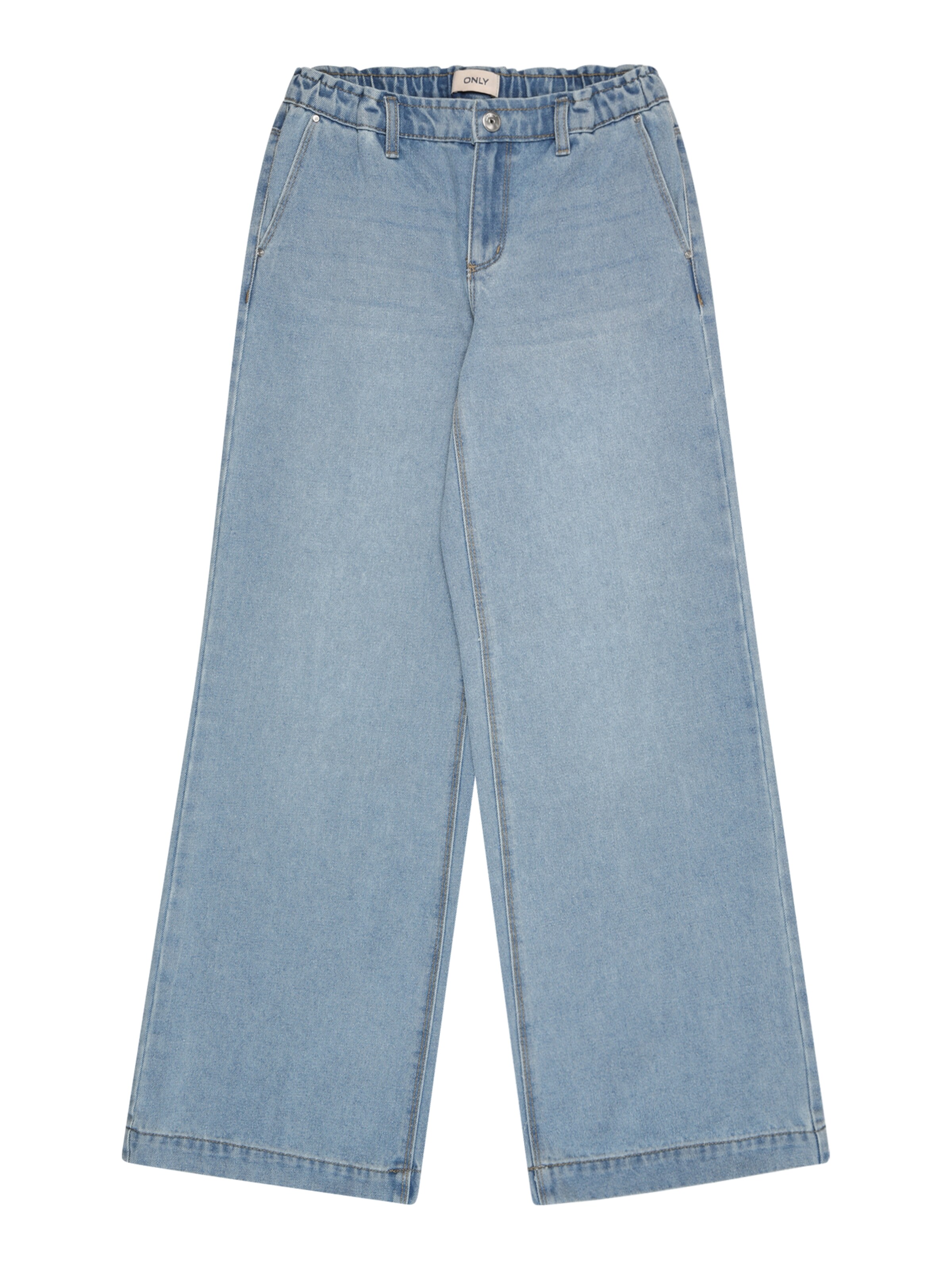 ONLY GIRLS Wide leg Jeans 'Kogcomet' in Blauw: voorkant