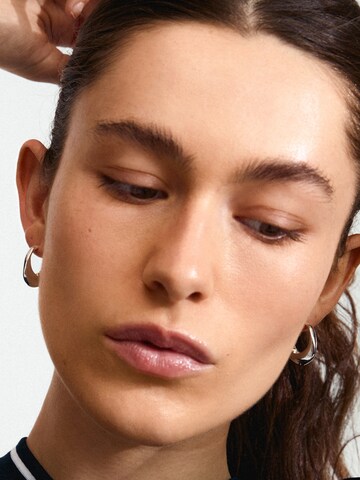 Pilgrim Earrings 'Dune' in Silver: front