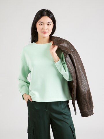 s.Oliver Sweatshirt in Grün: Vorderseite