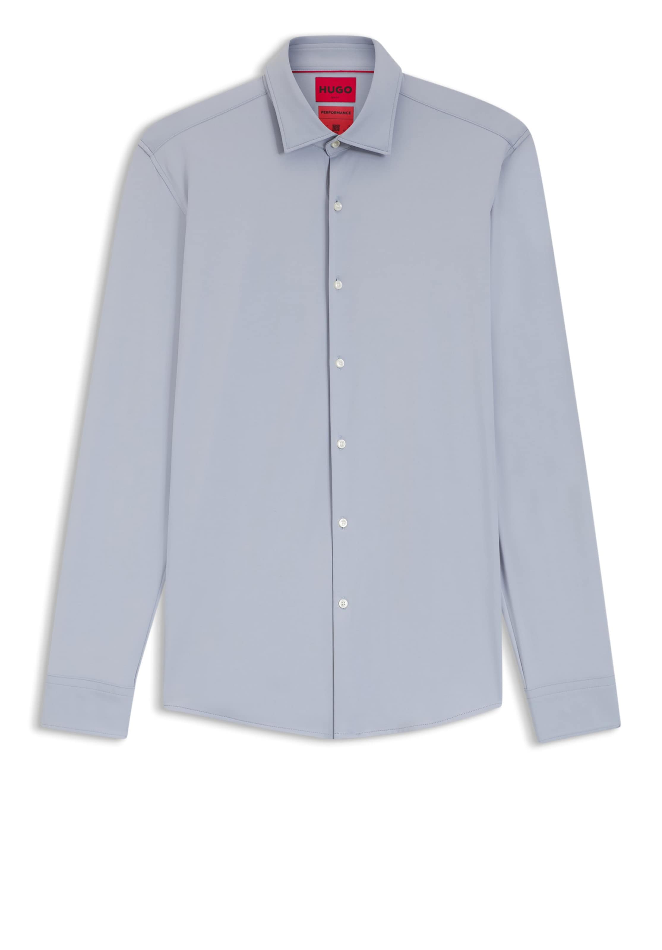 HUGO Regular Fit Hemd in Grau: Vorderseite