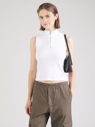 Haut Calvin Klein Jeans en blanc : devant