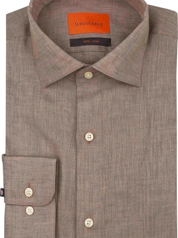 Suitable Comfort fit Button Up Shirt in Grey