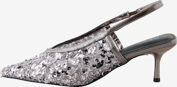 NextCipele s potpeticom i otvorenom petom 'Forever Comfort' - srebro boja: prednji dio