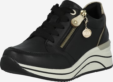 Baskets basses REMONTE en noir : devant