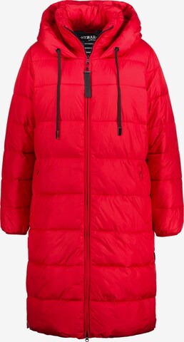 Ulla Popken Winter Coat in Red: front