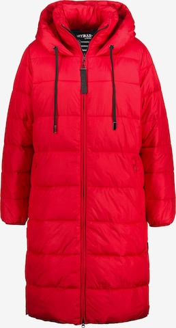 Ulla Popken Winter Coat in Red: front