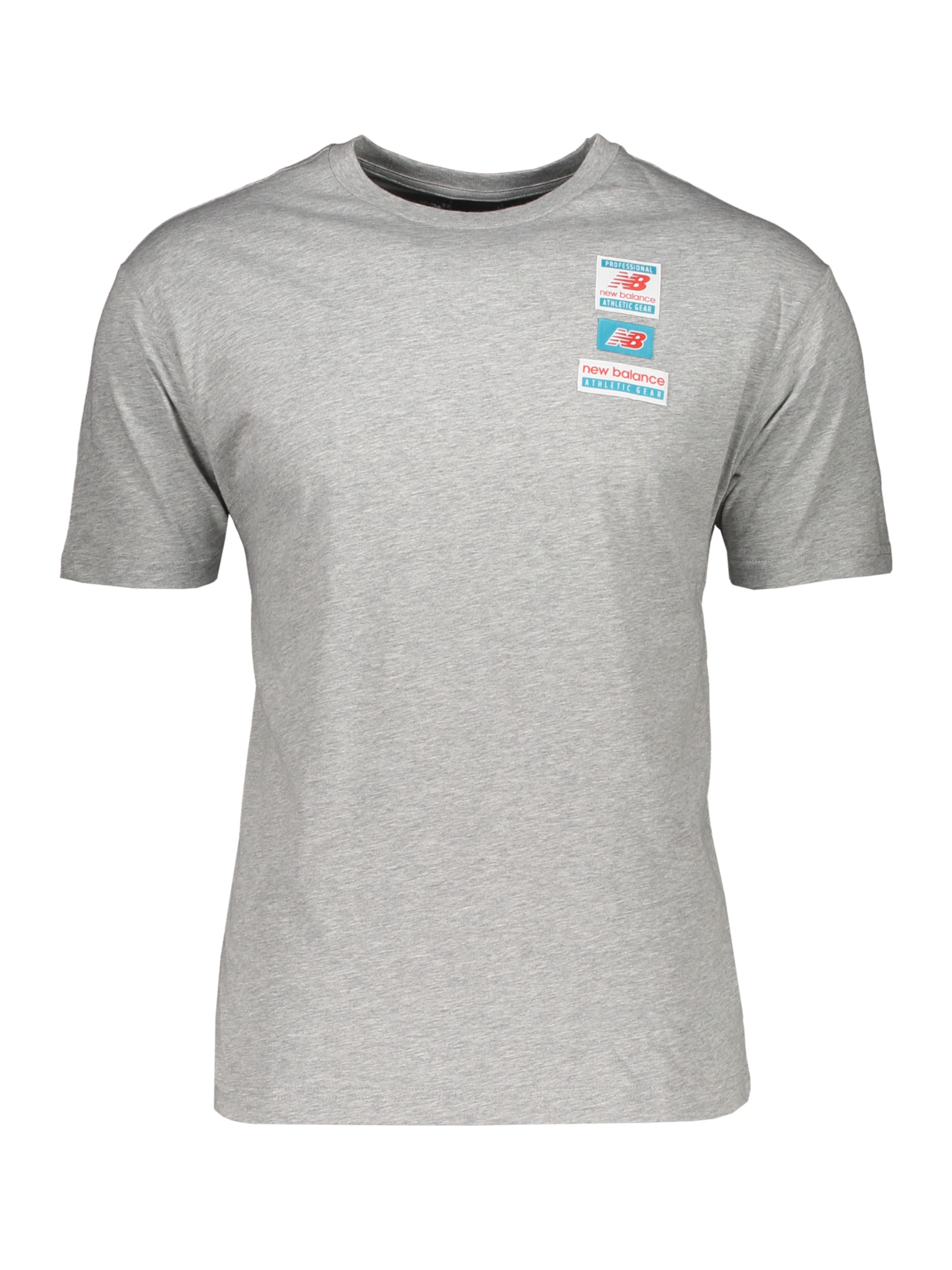 Männer Shirts new balance Shirt in Graumeliert - RD00604