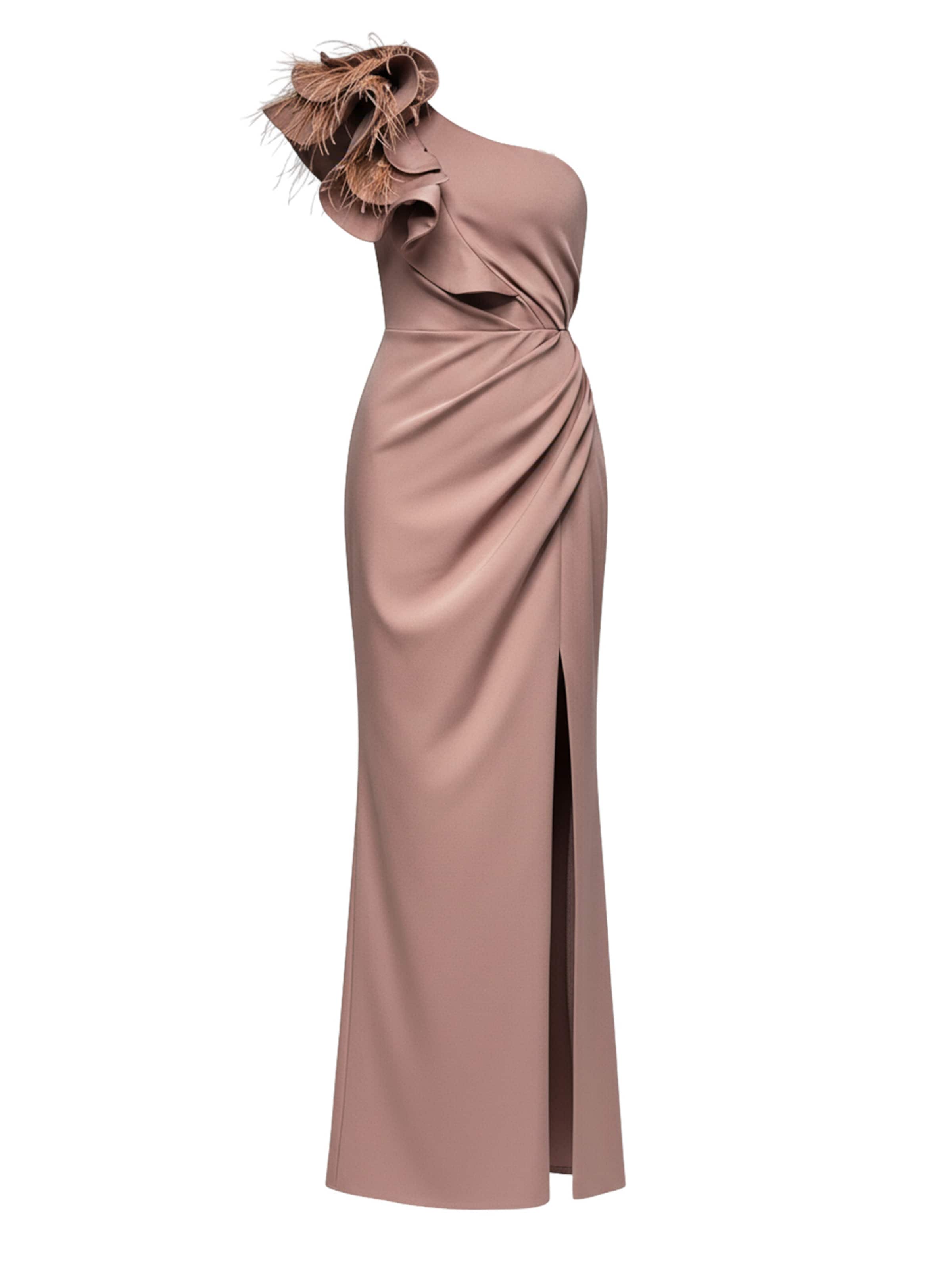 Ombre Avondjurk in Bruin: voorkant