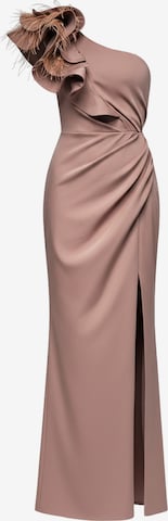 Ombre Avondjurk in Bruin: voorkant