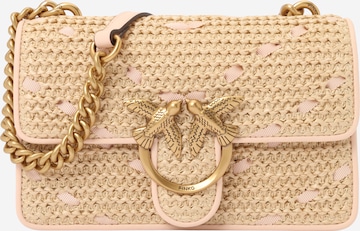 smėlio PINKO Rankinė su ilgu dirželiu 'LOVE ONE': priekis