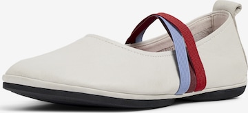 CAMPER Ballet Flats with Strap 'Right Nina' in White: front